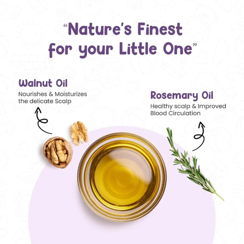 Mother Sparsh Nourishing Baby Hair Oil, Soothes & Nourishes Delicate Scalp, Ayurvedic Blend for Newborns, Paraben & Sulphate-Free, 100ml - MSH-090325L1 - Image 3