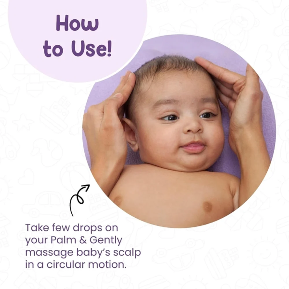 Mother Sparsh Nourishing Baby Hair Oil, Soothes & Nourishes Delicate Scalp, Ayurvedic Blend for Newborns, Paraben & Sulphate-Free, 100ml - MSH-090325L1 - Image 5