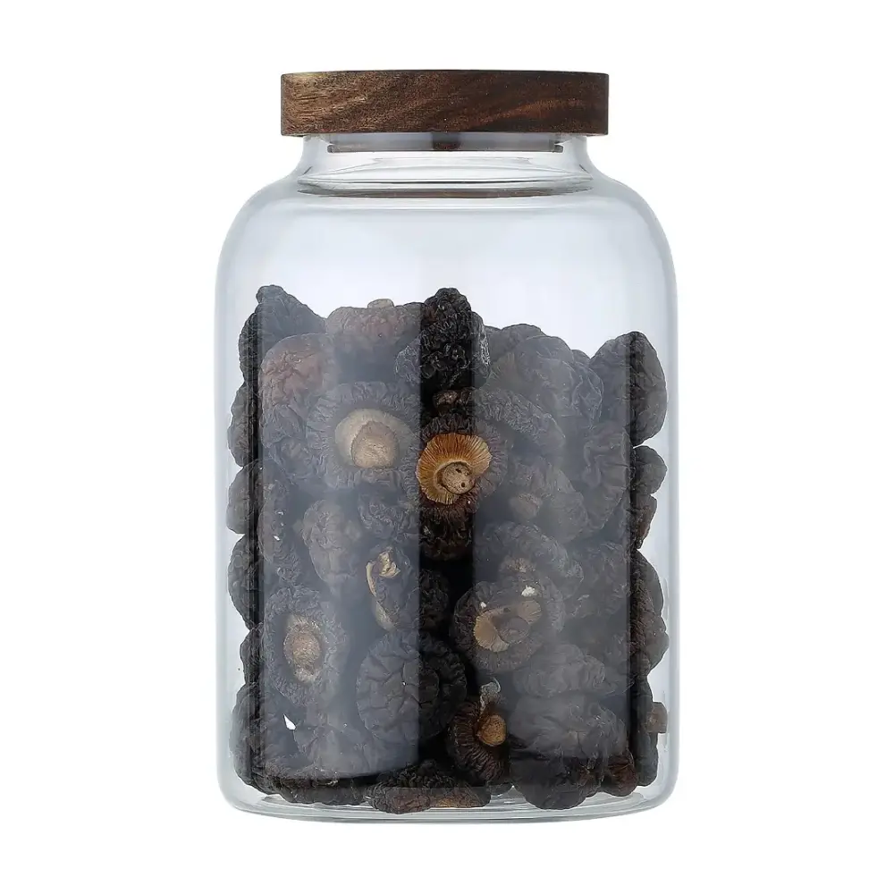 Neoflam Borosilicate Glass Storage Jar 2000ml, Round Airtight Kitchen Canister for Coffee, Spices, Sugar & Dry Food, Clear Pantry Jar, Clear - DTC17200 - Image 2