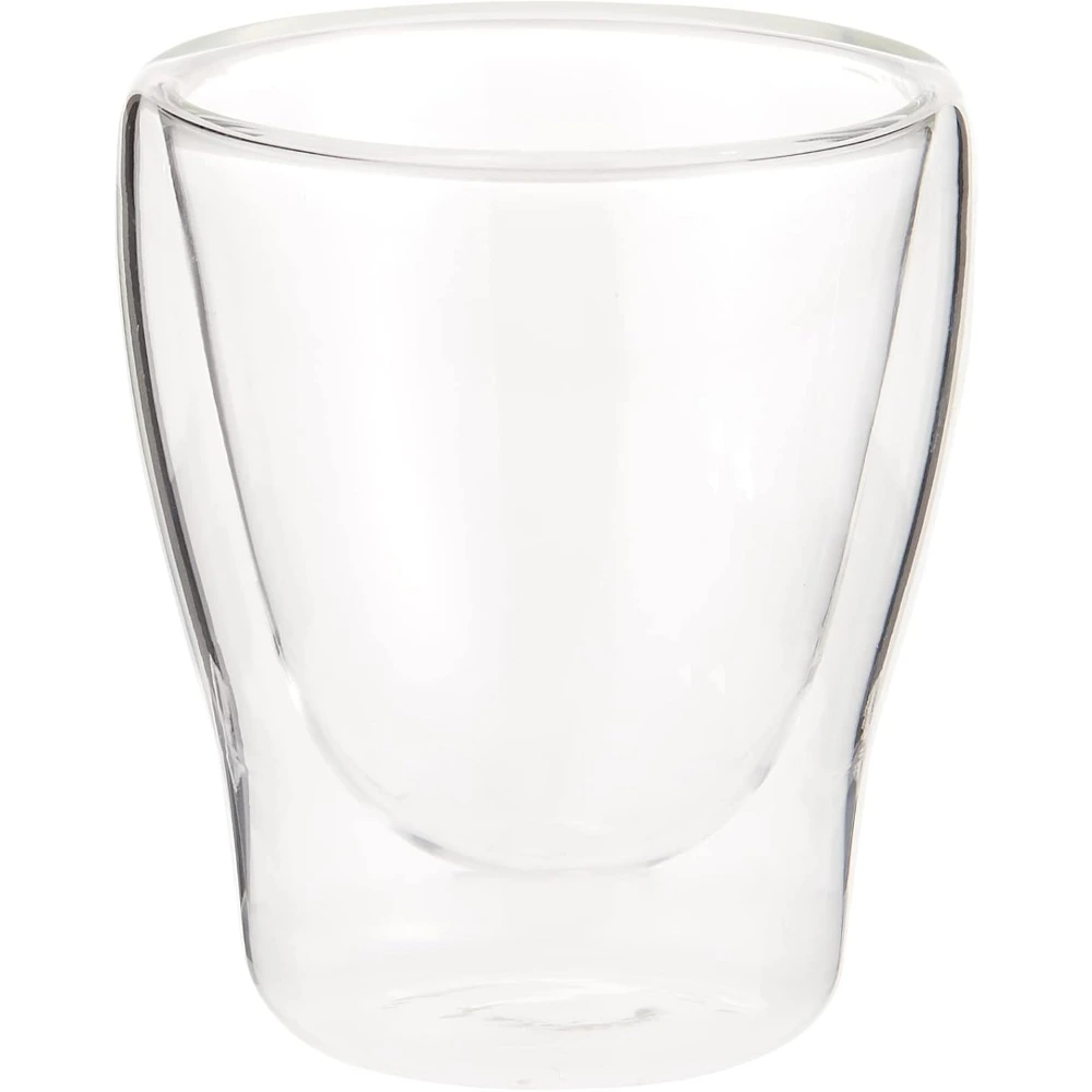 Neoflam Double Wall Glass Mugs, 100ml Thermal Insulated Borosilicate Coffee & Tea Cups, Hand-Blown, for Espresso, Latte & Cappuccino, Clear - DTC2410 - Image 2