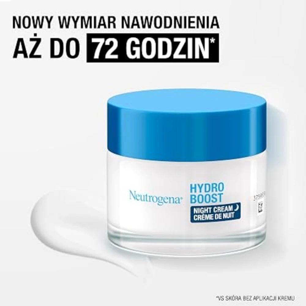 Neutrogena Hydro Boost Sleeping Cream with Hyaluronic Acid, Overnight Gel Cream Moisturizer for Face, Non-Greasy, 50ml - NUT-401089L1