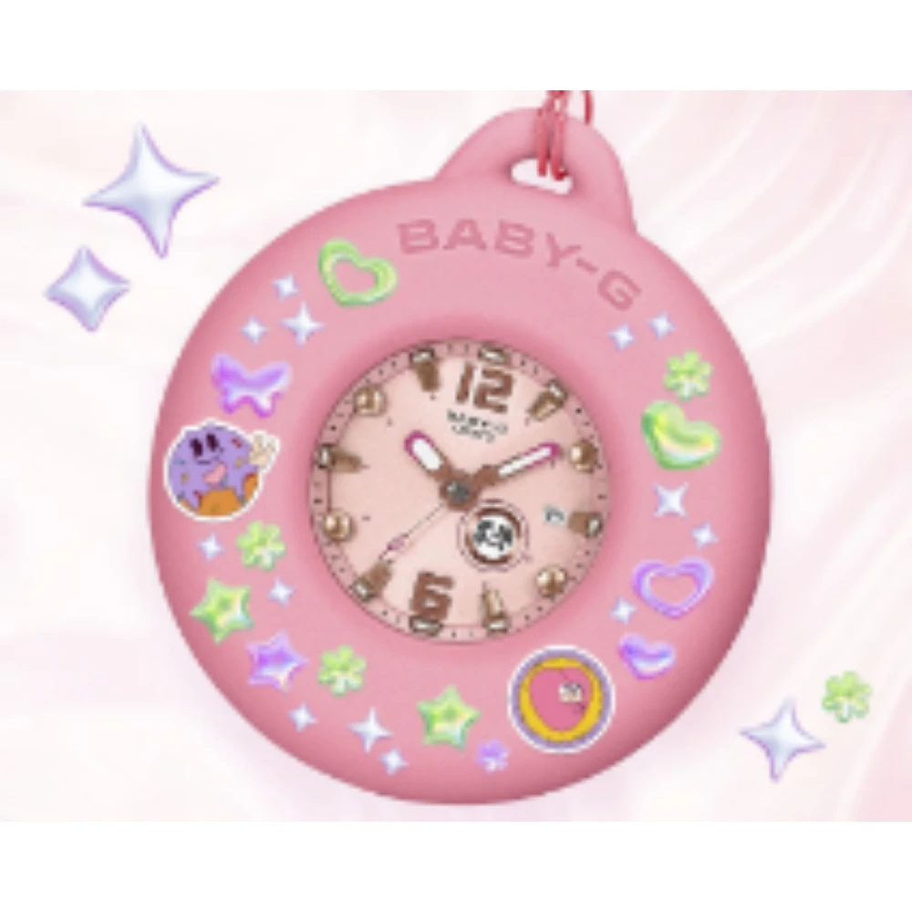 Casio Baby-G BGA-15K Womens Analog Watch with Watch Charm, Pastel Design, Shock Resistant, 100M Water Resistant, Date Display, Purple - BGA-15K-6AD - Image 9