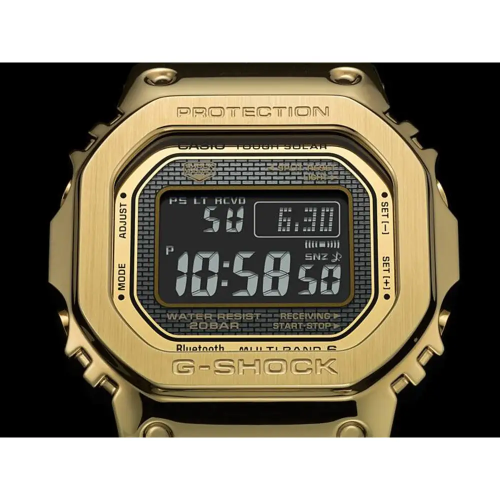 Casio G-Shock GMW-B5000GD Full Metal Mens Digital Watch, Tough Solar, Bluetooth, Shock Resistant, 200M Water Resistant, Steel Band, Gold - GMW-B5000GD-9DR - Image 5