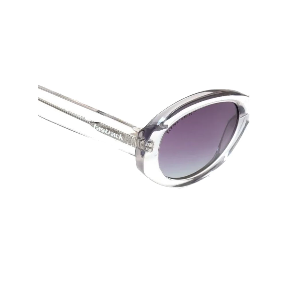 Fastrack Womens Polarized Round Cateye Sunglasses, Purple Lenses, Full Rim - P605PR3PV - Image 5
