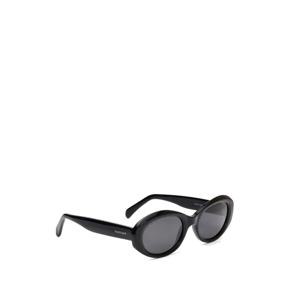 Fastrack Womens Polarized Round Cateye Sunglasses, Smoke Lenses, Full Rim - P605GY1PV