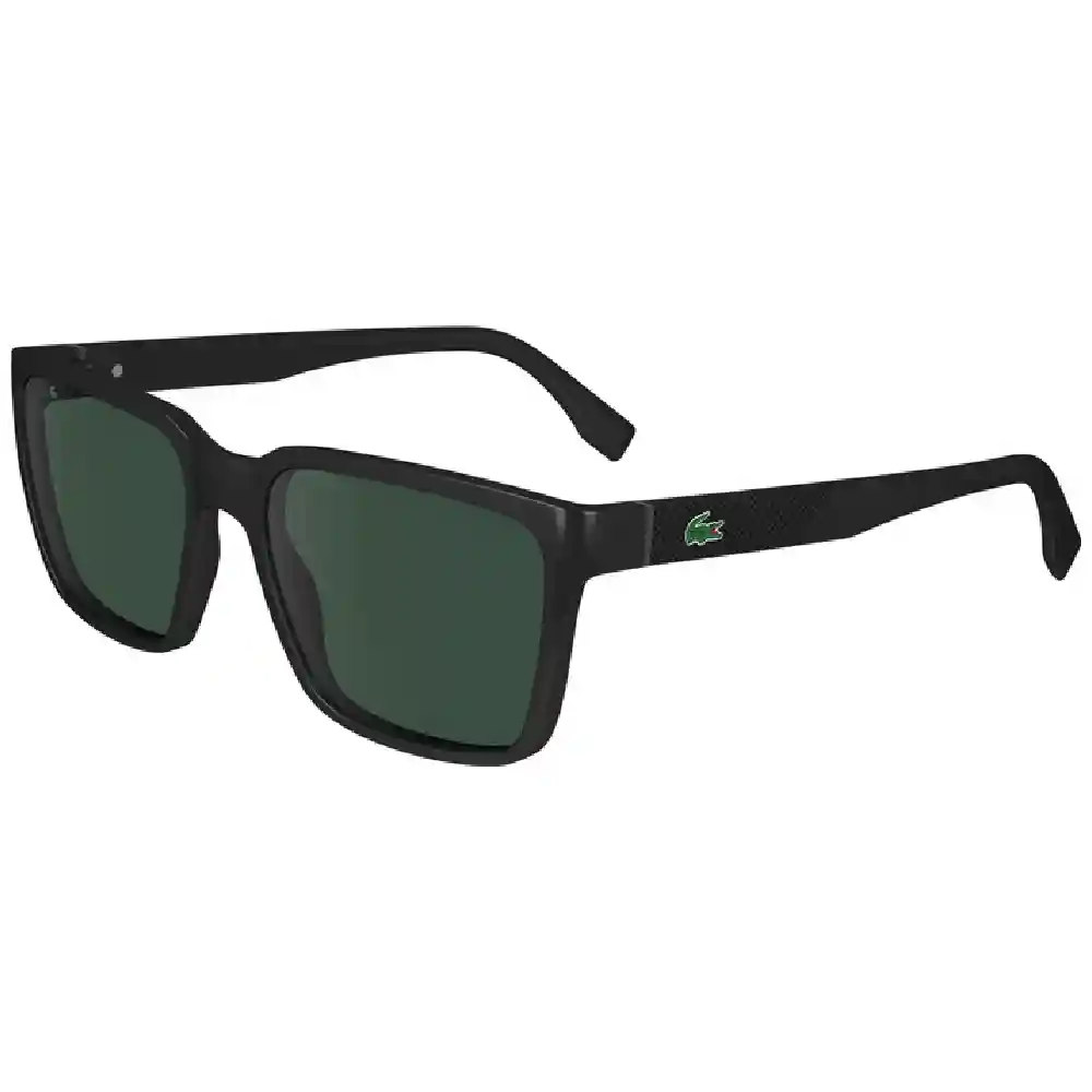 Lacoste Mens Modified Rectangle Sunglasses, Black Lenses, Full Frame - L6011SN.001