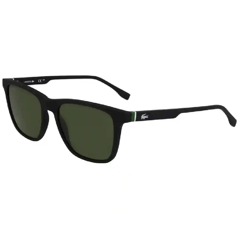 Lacoste Mens Modified Rectangle Sunglasses, Green Lenses, Full Frame - L6041SN.002