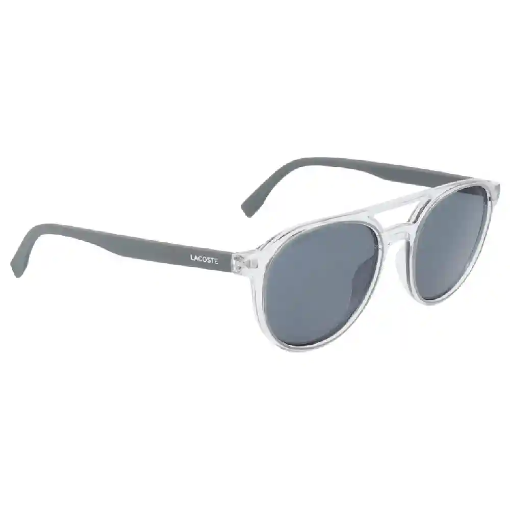 Lacoste Unisex Round Sunglasses, Silver Lenses, Full Frame - L881SN.057 - Image 3