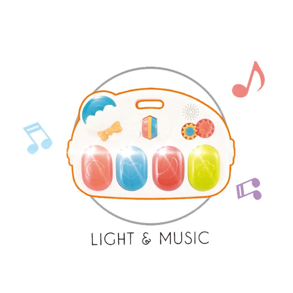 Little Angel Baby 2-in-1 Musical Piano Play Gym and Activity Mat with Fitness Frame and Interactive Floor Toys - N5171 - Image 6