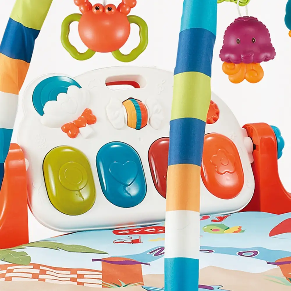 Little Angel Baby 2-in-1 Musical Piano Play Gym with Activity Floor Pad, Fitness Frame and Interactive Piano Toys - N5172 - Image 3