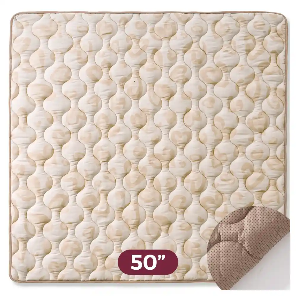 Momcozy Baby Portable Playmat, Leopard Brown, Foldable, Machine Washable - VD-840506412385