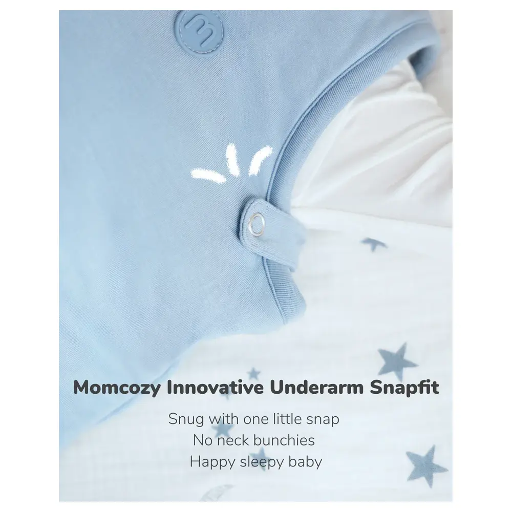 Momcozy Sleep Sack SB011 Blue, L, 1.5 TOG, Two-Way Zipper - VD-840506411098 - Image 3