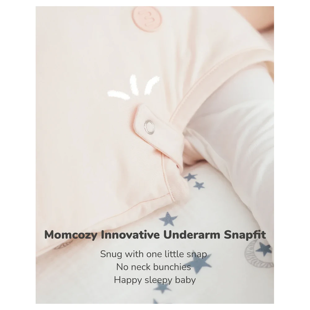 Momcozy Sleep Sack SB011 Pink, L, 1.5 TOG, Two-Way Zipper - VD-840506411159 - Image 3