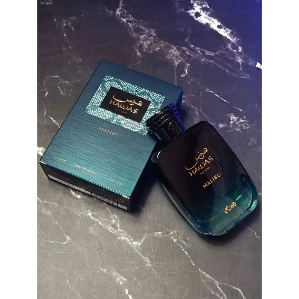 Rasasi Hawas Malibu Eau de Parfum (EDP) 100 ml for Men - Pineapple & Tonka Bean - 614514331071 - Image 3