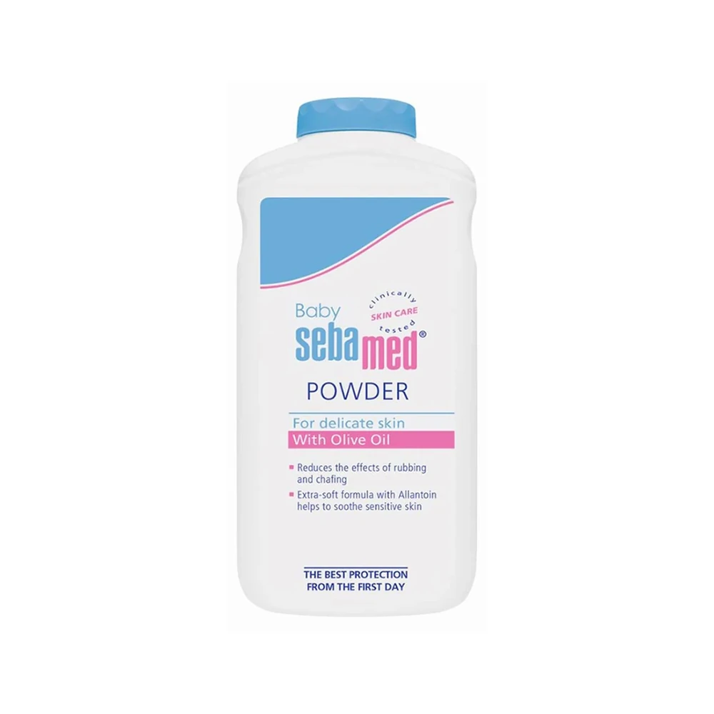 Sebamed Baby Powder with Zinc Oxide, Olive Oil & Allantoin, Moisture-Absorbing Care for Delicate Baby Skin, 200 g - HC0118