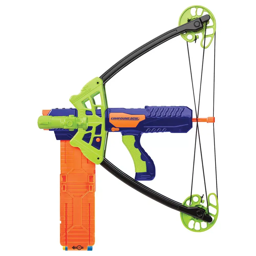 Buzz Bee Air Warriors Compound Bow Dart Blaster with Folding Arms, Moving Cams, Detachable Scope and 20-Dart Flip Clip, 6 Years+ - 44800 - Image 3