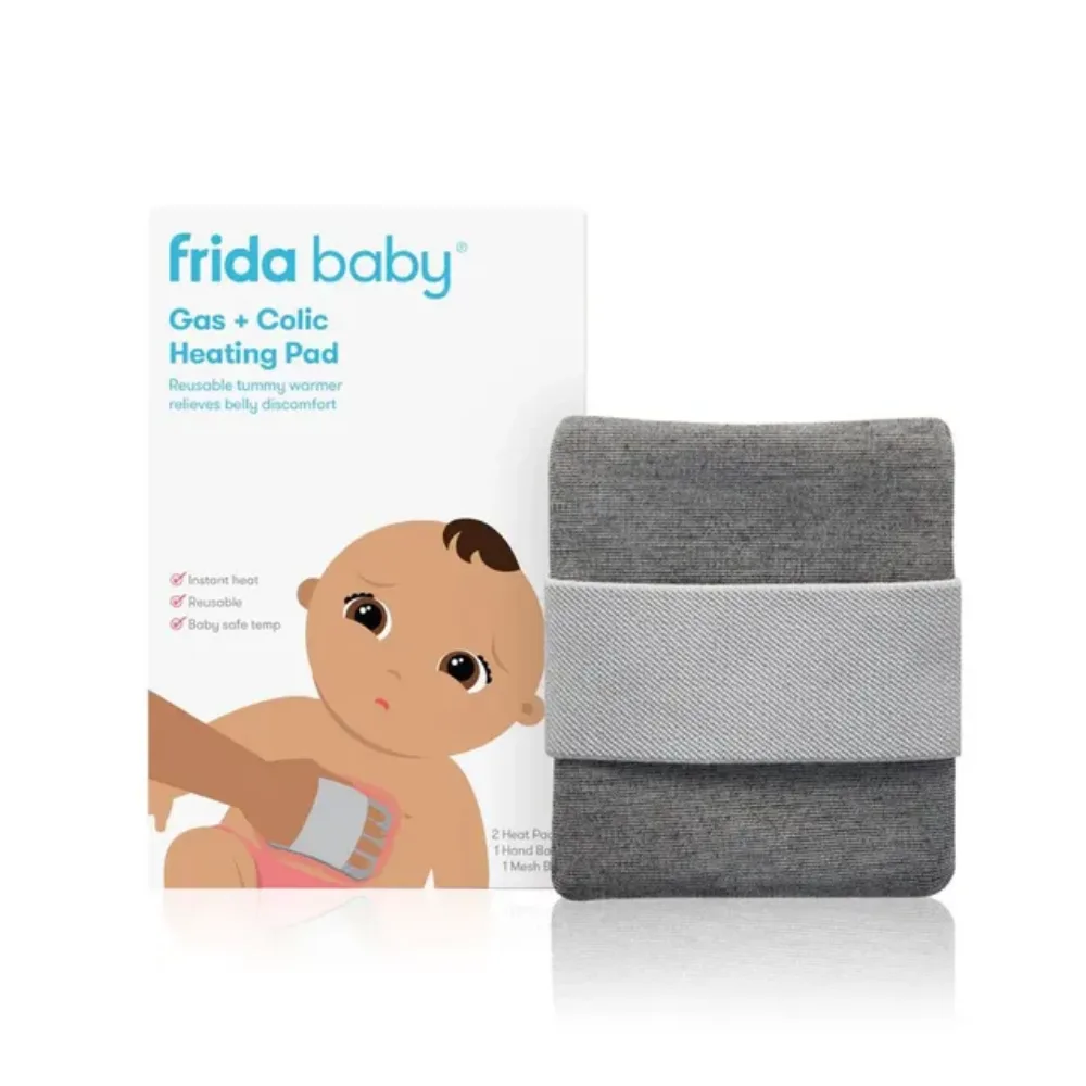 Frida Baby Gas and Colic Heating Pad, Reusable Click-to-Heat Tummy Warmer with Gentle Compression, Soft Comfort Wrap, Multicolour - 500001110
