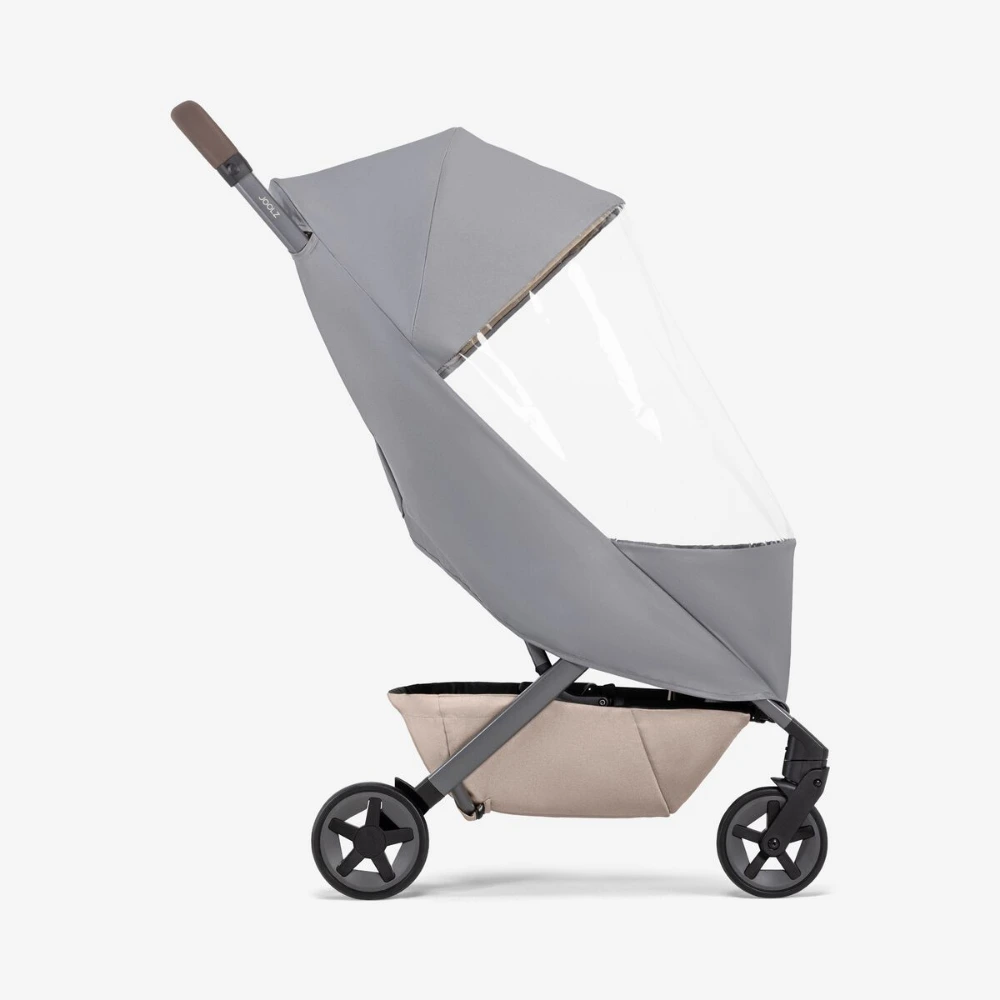 Joolz Aer2 and Aer+ Stroller Raincover, Wind and Waterproof Clear Rain Shield, Ventilated Design, Compact Pouch, Clear - 320412