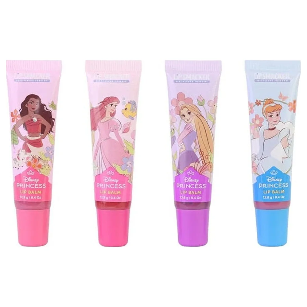 Markwins Lip Smacker Disney Princess Lip Balm Set, 4 Character-Themed Balms with Individual Scents, Adds Shine and Moisture - 146102674E - Image 2