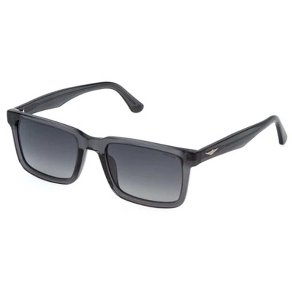 Police Mens Square Sunglasses, Smoke Gradient Lenses - SPLP21V546S8P