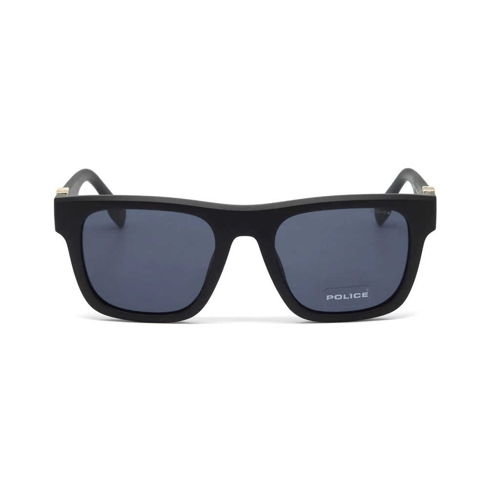 Police Mens Square Sunglasses, Smoke Lenses - SPLQ79M530U28