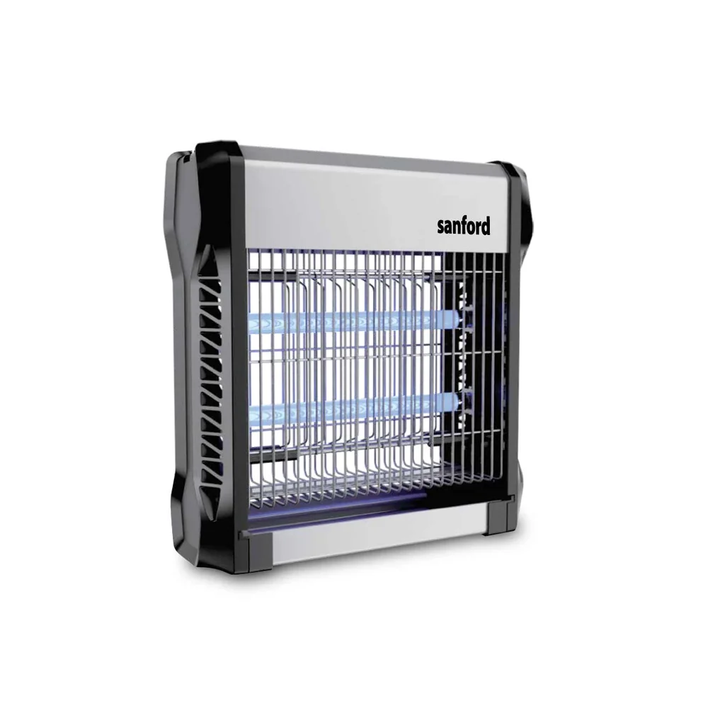 Sanford 19W Electric Insect Killer with Dual UV Lamps, Removable Collection Tray and Wall, Ceiling or Freestanding Installation - SF611IK BS A