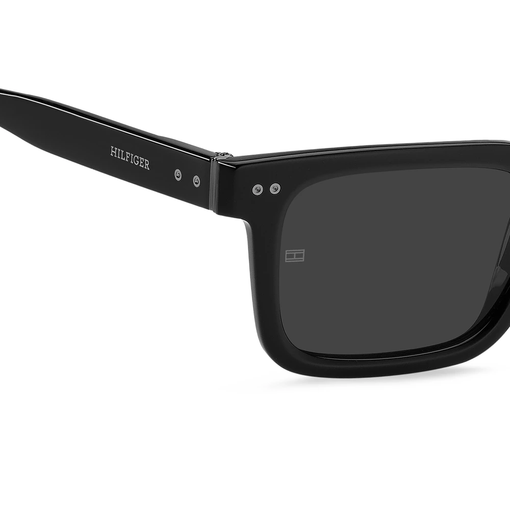 Tommy Hilfiger Mens UV Protected Rectangular Sunglasses, Grey Lenses, Full Rim - TH-85-S-807 - Image 4