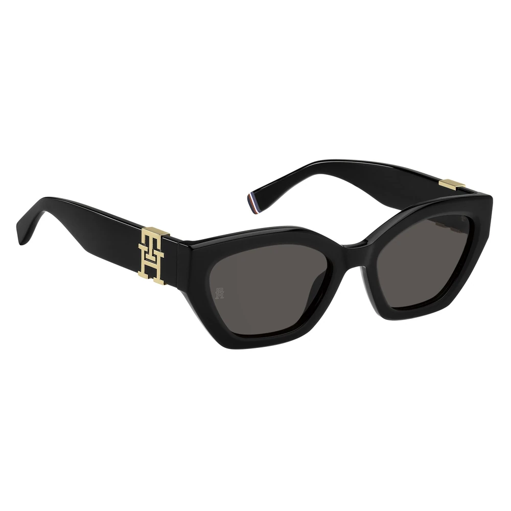 Tommy Hilfiger Womens UV Protected Rectangular Sunglasses, Grey Lenses, Full Rim - TH-1979-S-807