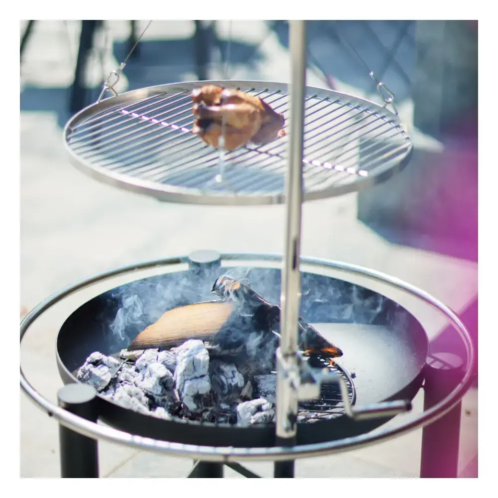 Bad Axe The Hunter Firepit, Stainless Steel Fire Pit for Outdoor Cooking, Natural Gas Compatible, Corrosion Resistant, Low Maintenance - BXFP09 - Image 2