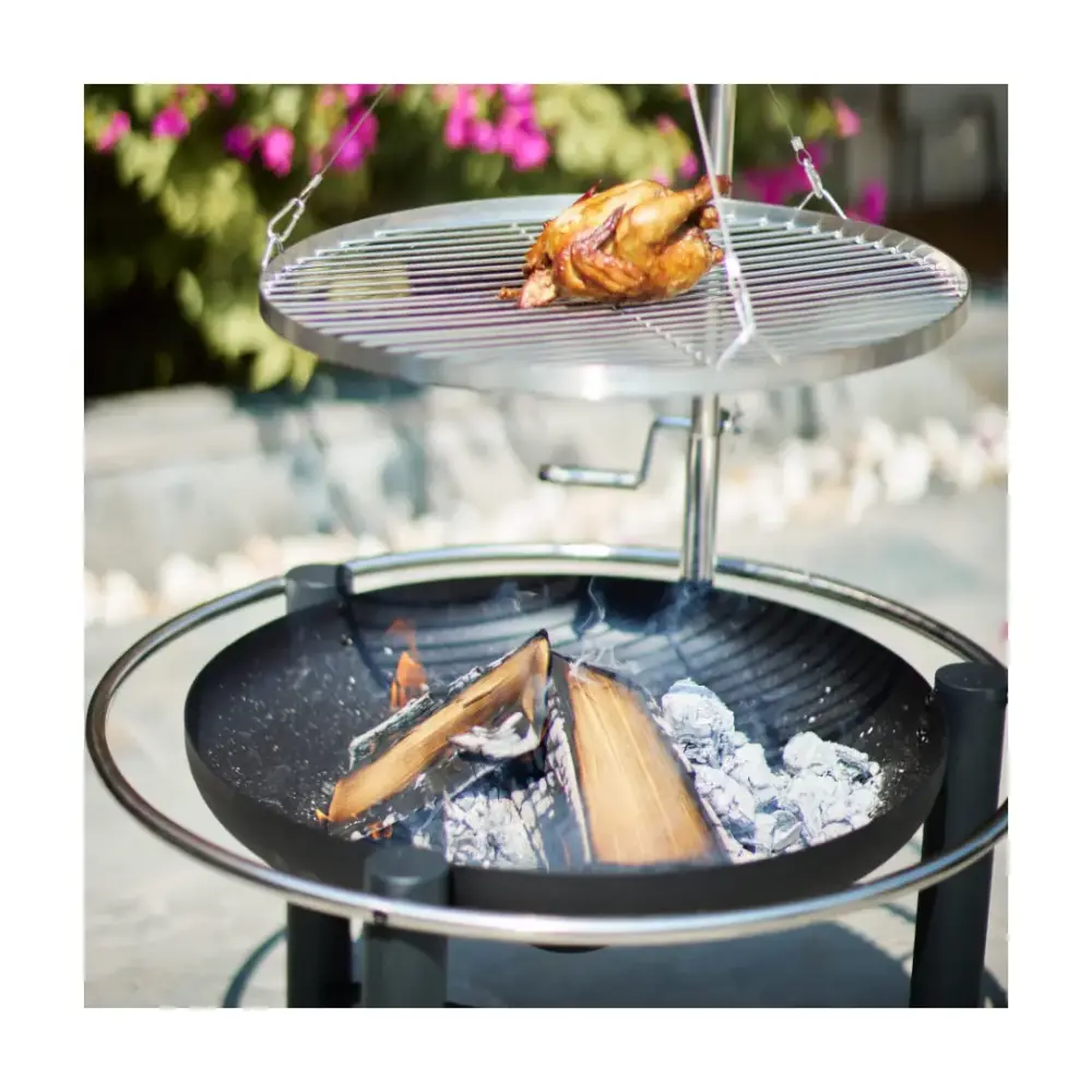 Bad Axe The Hunter Firepit, Stainless Steel Fire Pit for Outdoor Cooking, Natural Gas Compatible, Corrosion Resistant, Low Maintenance - BXFP09 - Image 5