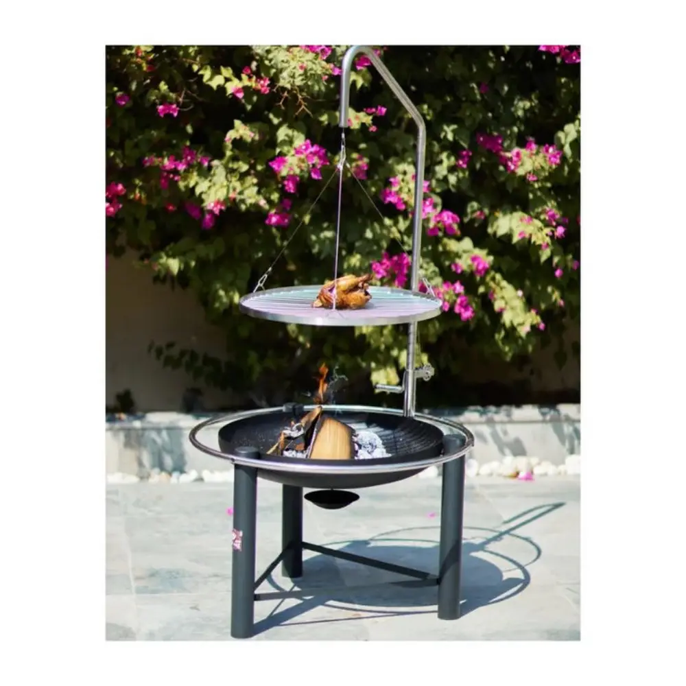Bad Axe The Hunter Firepit, Stainless Steel Fire Pit for Outdoor Cooking, Natural Gas Compatible, Corrosion Resistant, Low Maintenance - BXFP09 - Image 6