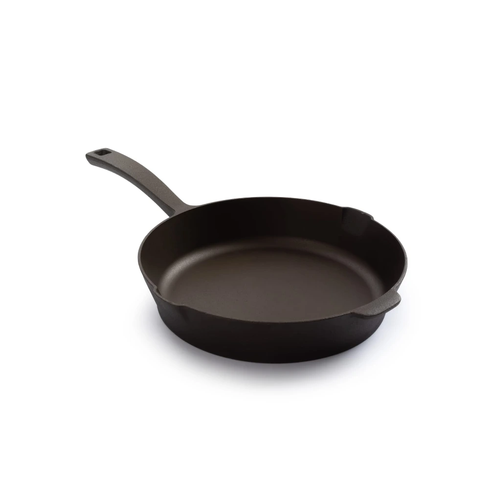 Barebones 10 Inch All in One Cast Iron Skillet with Dutch Oven Lid, Pre-Seasoned, Polished Interior, Copper Accents, Camp & Kitchen - CKW-317 - Image 3
