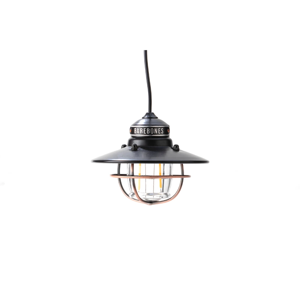 Barebones Edison Pendant Light, Water and Rust Resistant LED Hanging Light, Dimmable Edison Bulb, USB Powered, Links Up to 6 Lights, Antique Bronze - LIV-264