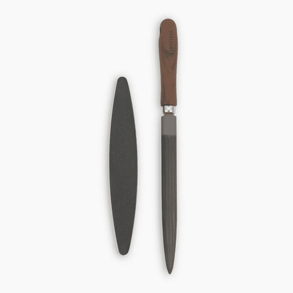 Barebones File and Stone Sharpening Kit, For Knives, Axes, Scissors and Edge Tools, Compact Blade Care Set - HMS-2150
