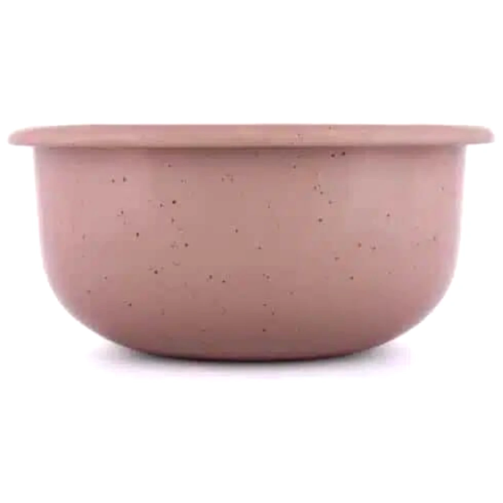 Barebones Rolled Enamelware Side Bowl Set of 4, Heavy-Gauge Steel with Double-Coated Enamel, Oven, Freezer and Dishwasher Safe, Dusty Rose - CKW-1065
