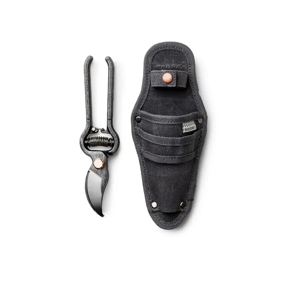 Barebones Steel Metal Pruner with Sheath, Japanese-Inspired Garden Shears, Copper Accents, 900D Polyester Holster, Indoor and Outdoor - GDN-050 - Image 2