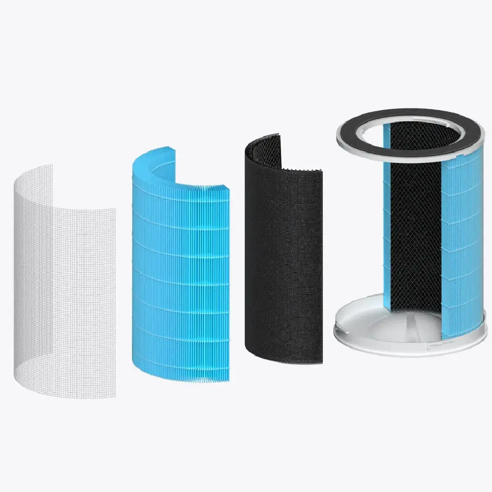 Bonaire GAP 13 Replacement Filter - 3 Layer Air Purifier Filter with Pre Filter, HEPA and Activated Carbon, White - Image 2