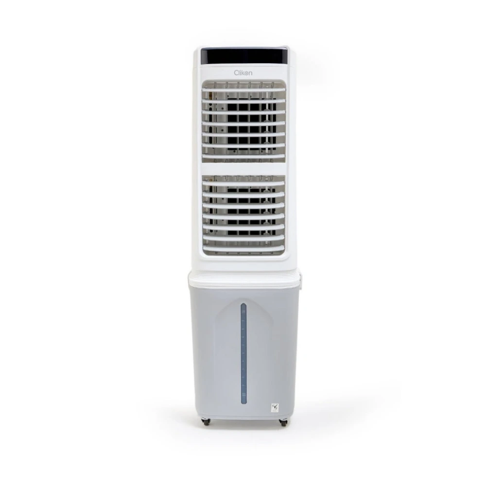 Clikon Dual Air Cooler with BLDC Copper Motor, 80W Energy Efficient Performance, 30L Water Tank, Three Speed Fan, Four Direction Air Deflection, Remote Control, White - CK2842