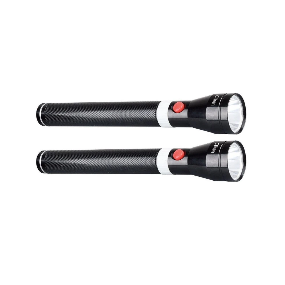 Clikon Rechargeable LED Flashlight, Multiple Light Modes, Rechargeable Lithium Ion Battery, Compact and Lightweight Design, Robust Aluminum Body, Black - CK8311 - Image 2