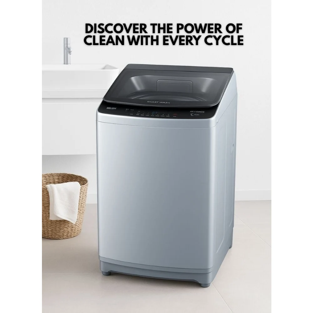 Kelon 8kg Fully Automatic Top Load Washing Machine, Multiple Wash Programs, Energy Efficient, Durable Drum, Low Noise, Titanium Grey - KWT81DG - Image 3