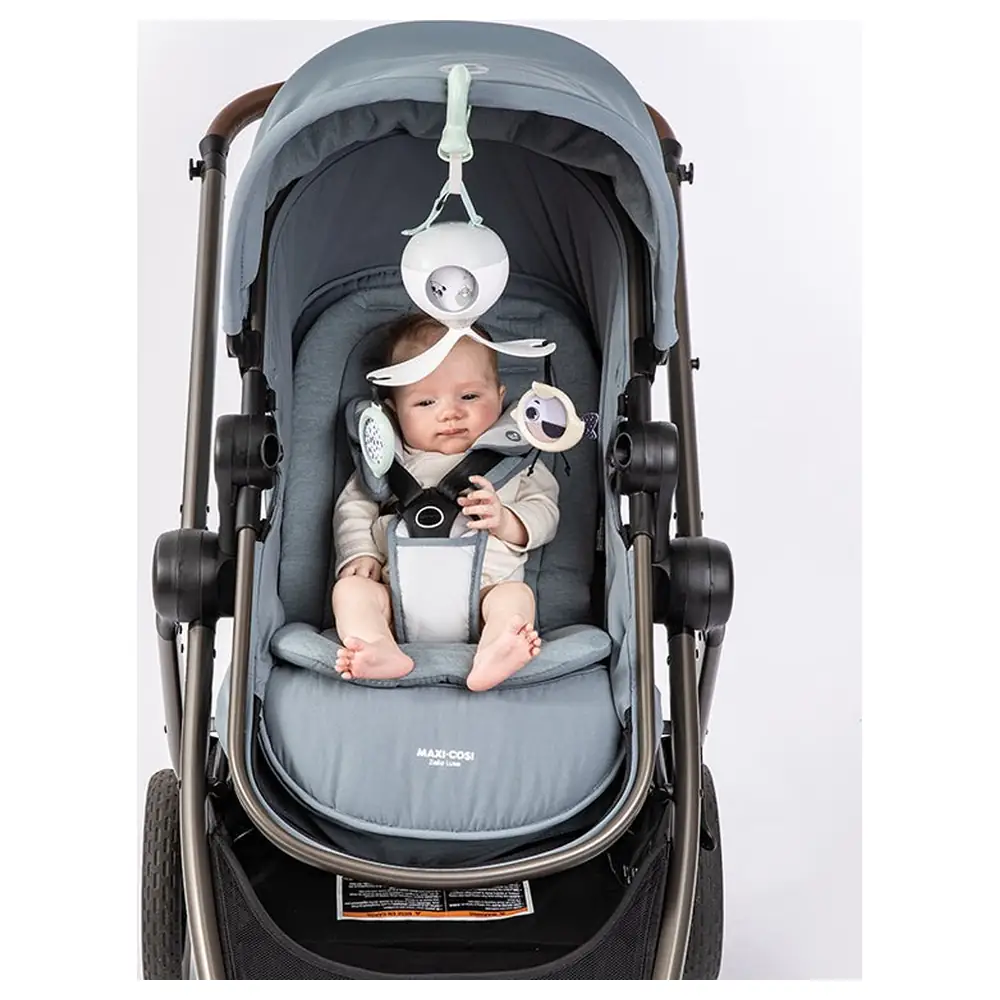 Tiny Love Black and White Decor 2-in-1 Tummy Time Mobile Entertainer with 360 Degree Rotating Arms, Music and Lights, Mirror and Peek-a-Boo Window, 0m+ - 3333130871 - Image 8