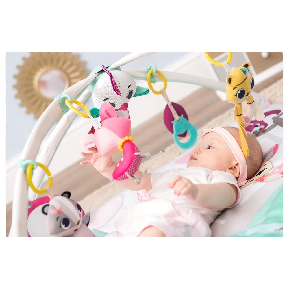 Tiny Love Tiny Princess Tales Gymini Deluxe 2-in-1 Baby Activity Gym and Play Mat with 18 Activities, Adjustable Arches and Musical Light-Up Bird Toy - TL120550E001 - Image 6