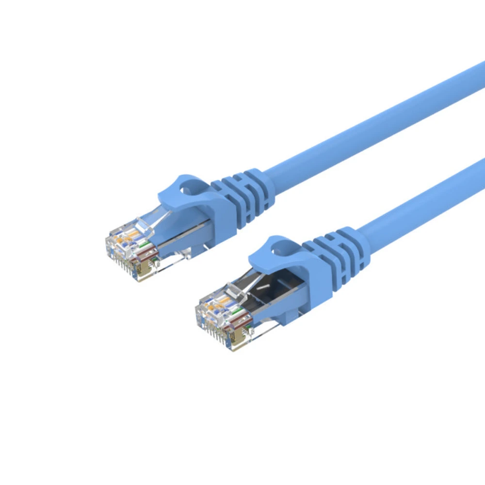 Unitek 15M Cat 6 UTP RJ45 Ethernet Cable, 1000Mbps Gigabit, 250MHz, Bare Copper, Gold-Plated Connectors, For Computer Router Modem & Printer, Blue - Y-C814ABL-15M - Image 2