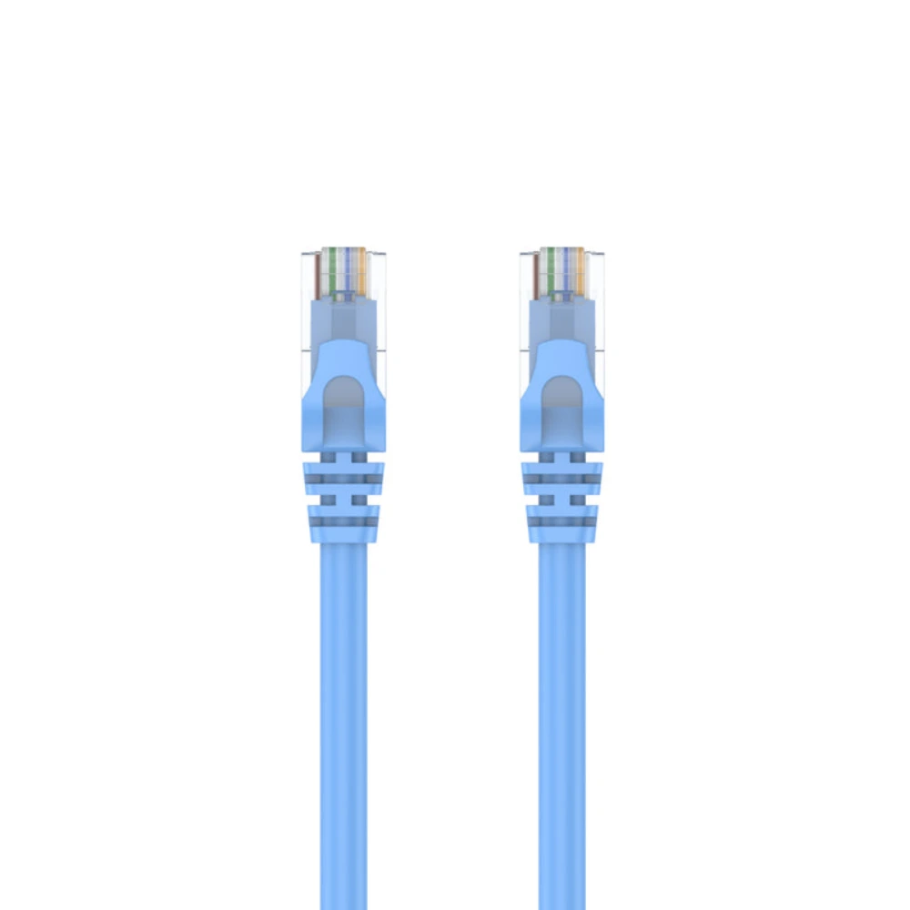 Unitek 3M Cat 6 UTP RJ45 Ethernet Cable, 1000Mbps Gigabit, 250MHz, Bare Copper, Gold-Plated Connectors, For Computer Router Modem & Printer, Blue - Y-C811ABL-3M