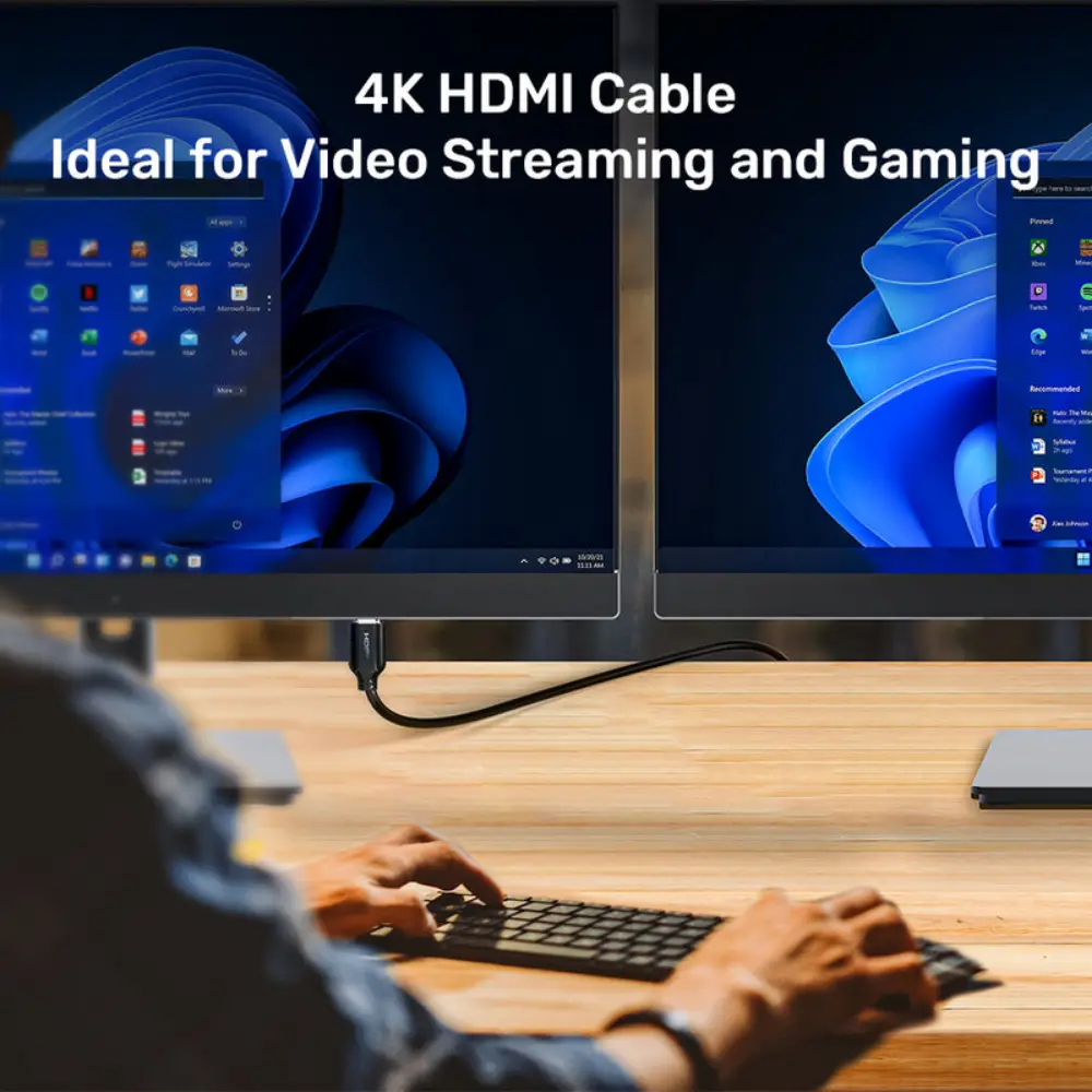 Unitek 5M 4K 60Hz HDMI Cable, HDMI 2.0 18Gbps, HDR, ARC, Dolby & DTS-HD Audio, Copper Conductors, For TV Monitor Projector PS5 & Xbox, Black - C11079BK-5M - Image 4