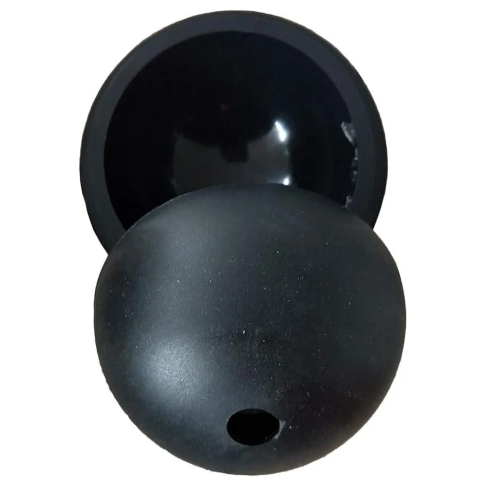 AGAWA Silicone Ice Ball Mold 2 Pack, 7.5 cm Round Sphere Ice Maker with Built-In Funnel Fill Hole for Whiskey and Cocktails, Black - Image 4