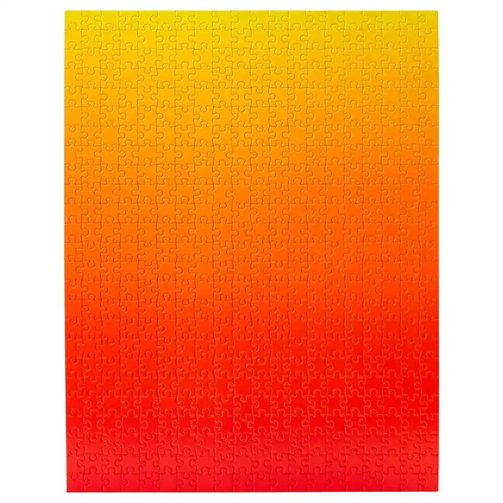 Areaware Gradient Jigsaw Puzzle Yellow to Red 500 Pieces by Bryce Wilner, Glossy Art Paper on 2 mm Chipboard, Colour Meditation Puzzle - AW-BW-PZ-RY-500