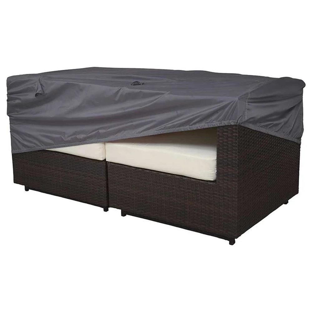 Cov'up Urban 2 Seater Sofa Cover 130 x 75 x 60 cm, Waterproof PU Coated Polyester with Sealed Seams, Elastic Hem, Air Vents and Built-in Storage Bag, Grey - 101790