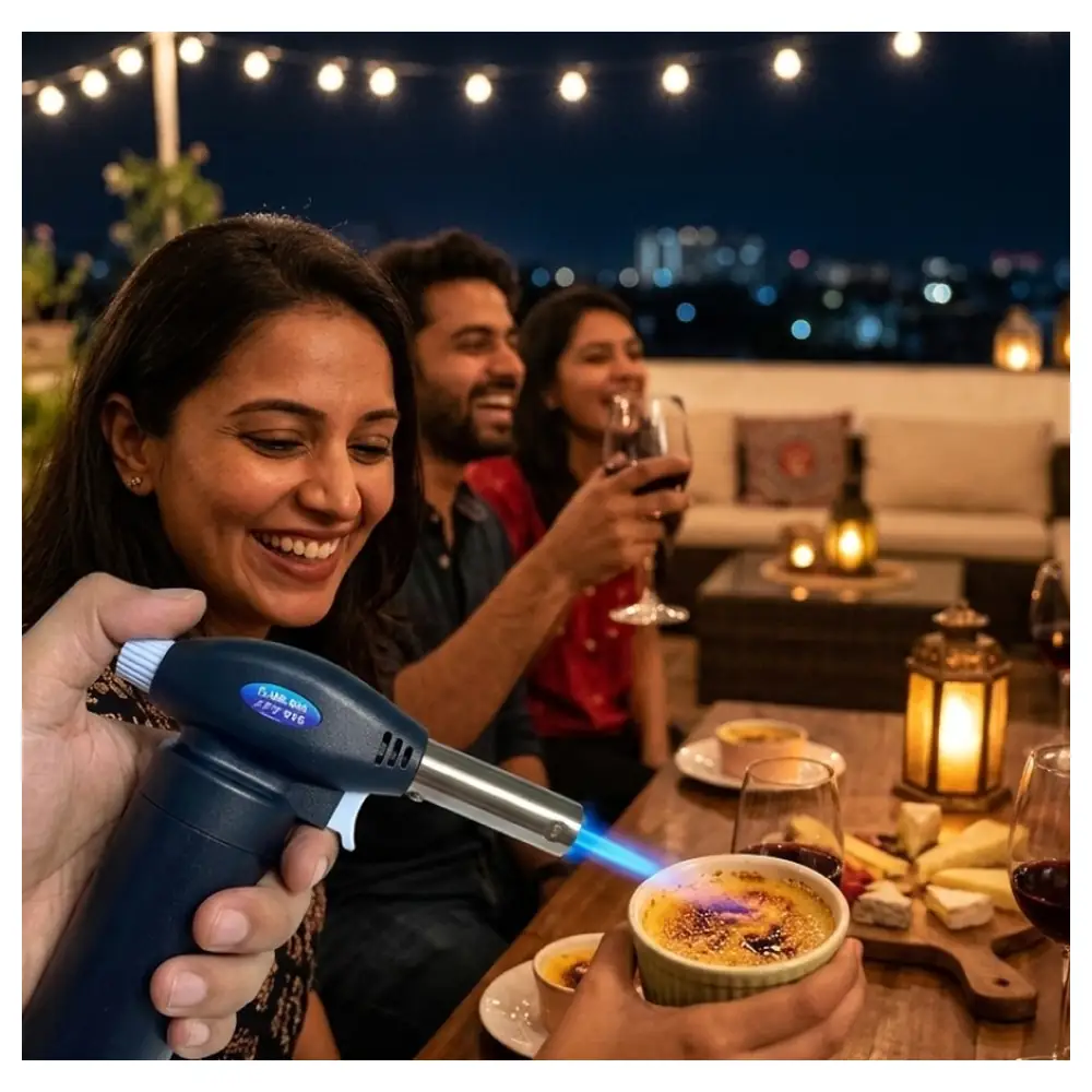 Desert Ranger Multi Purpose Gas Torch with Adjustable Flame, Trigger Ignition and Refillable Compact Body for BBQ, Camping and Kitchen - GT-36 - Image 2