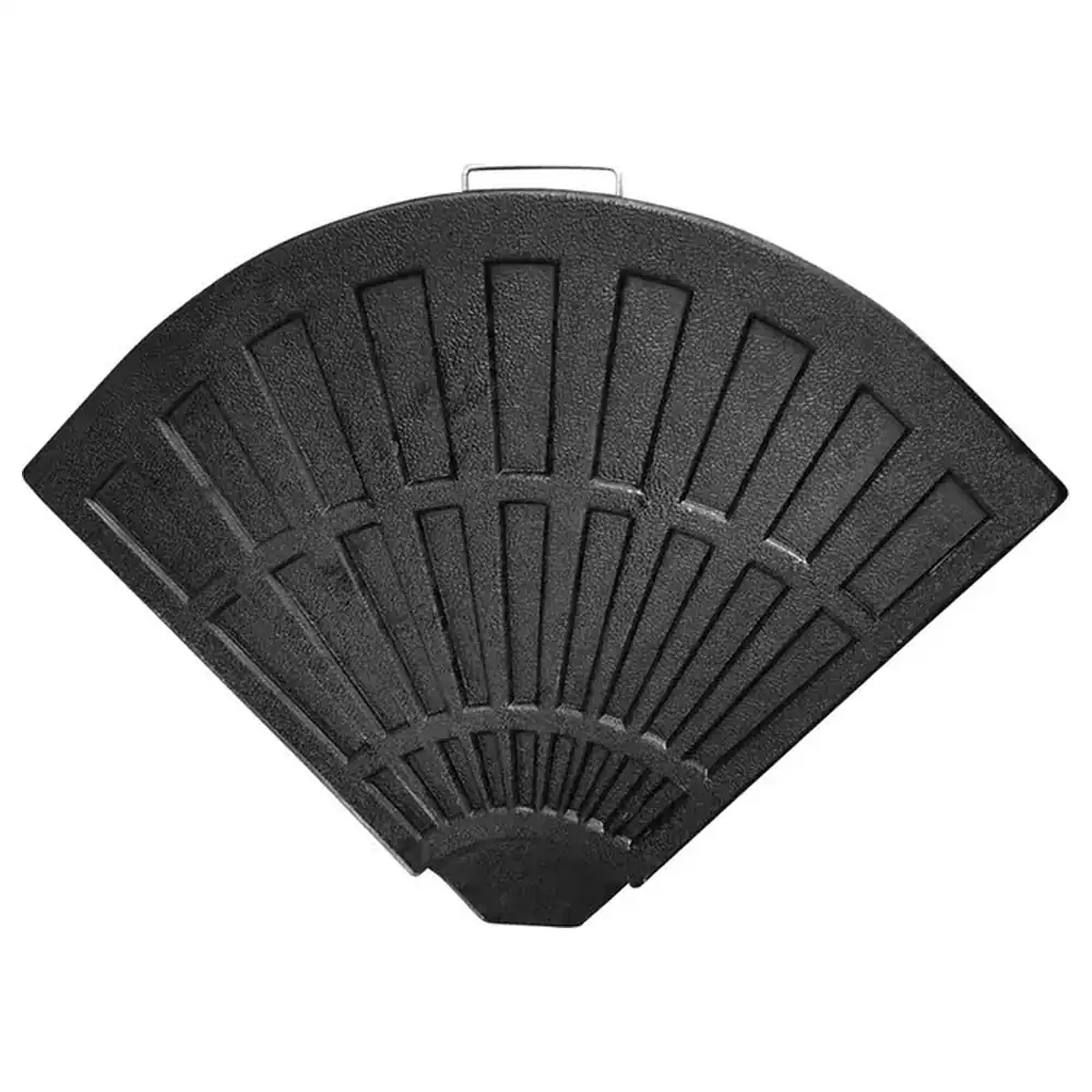 Desert Ranger Resin Umbrella Base, Weather-Resistant Fan-Shaped Weight with Carry Handle for Steady Parasols on Patio and Terrace - XT5022